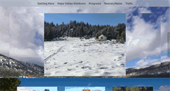 Desktop Screenshot of hopevalleycrosscountry.com